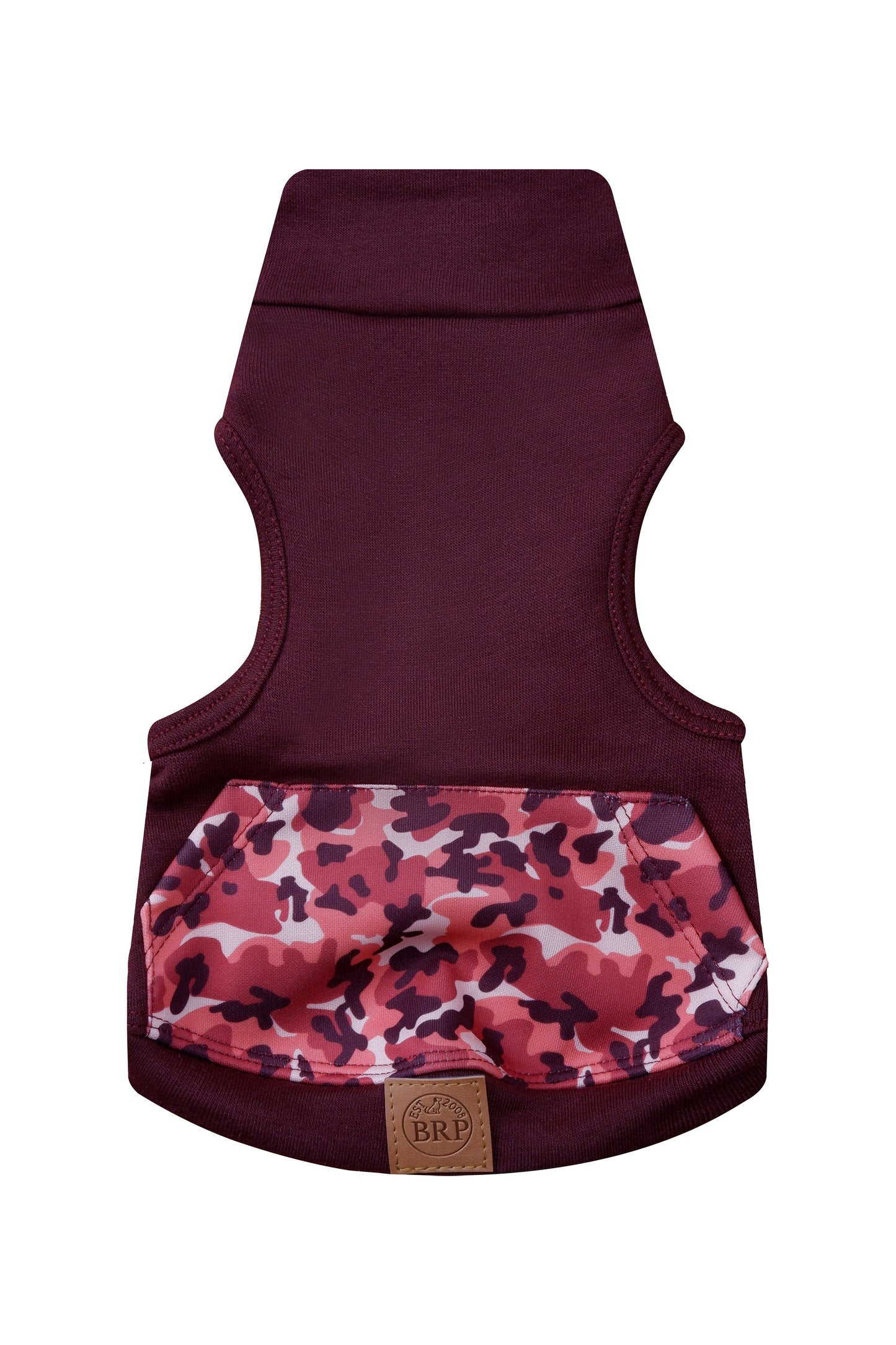 Burgundy Camo Turtleneck